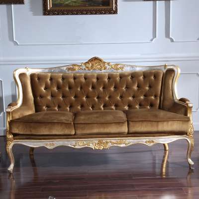 European style living room furniture classic Italian antique sofa set furniture