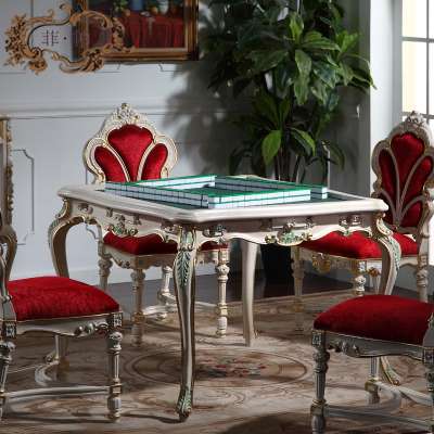 French Style Furniture-Palace Royal mah-jang Table French Provincial Dining Room classic wooden Furniture