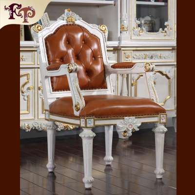 luxury office furniture - home office furniture-hand-made royalty classic armchair