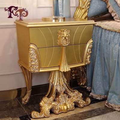 Luxury french furniture classic modern Italian bedroom furniture wood bedstand classic bed room furniture