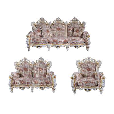 Leisure Fabric Sofa Antique Style Living Room Set Furniture-Antique Sofa Furniture