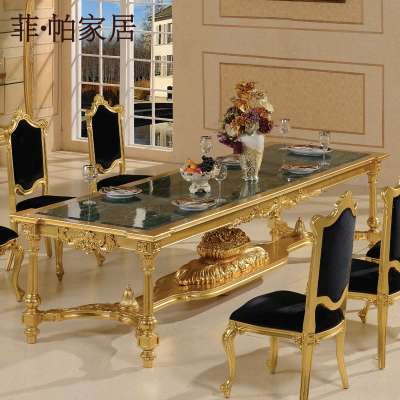 Antique baroque European furniture Luxury dining room furniture dining table